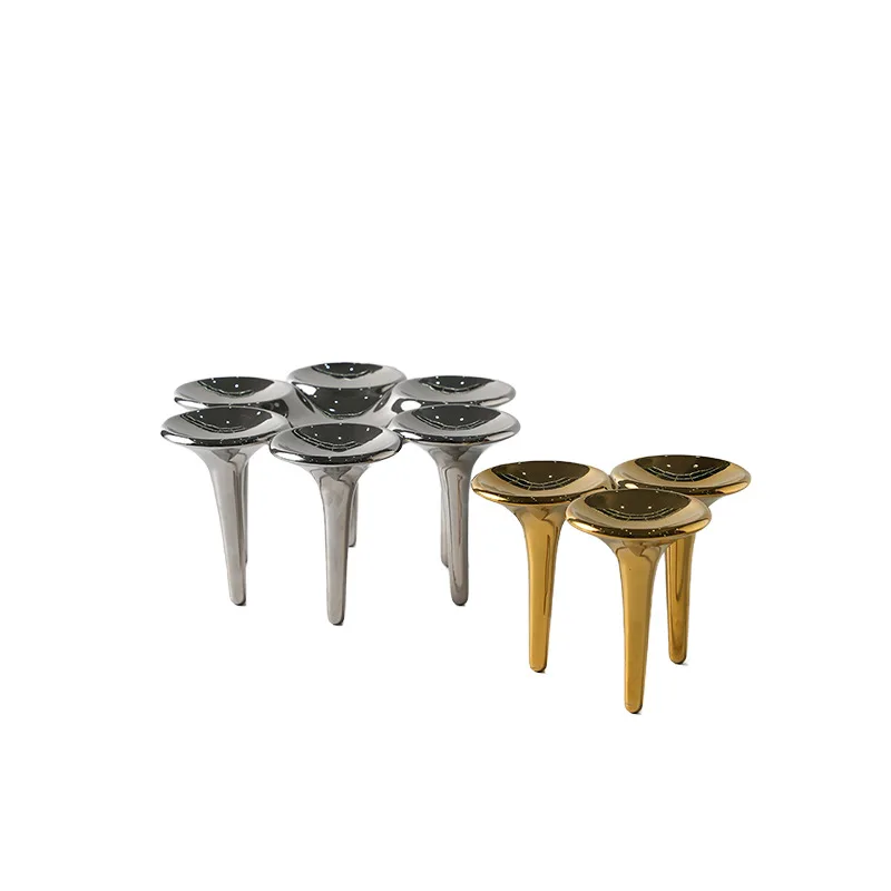 

Golden ceramic vase