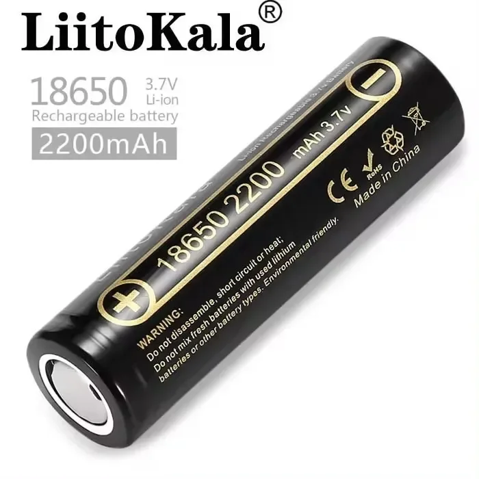 2024 Hot Original LiitoKala 30A Lii-35A 18650 Li-ion Battery 3.7V 2200mAh Rechargeable Li-Ion High Drop Battery for Flashinglig