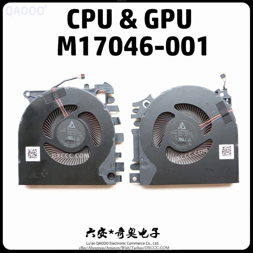 M17046-001 CPU  GPU COOLING FAN FOR HP ZBook Fury 15 G7 COOLING FAN