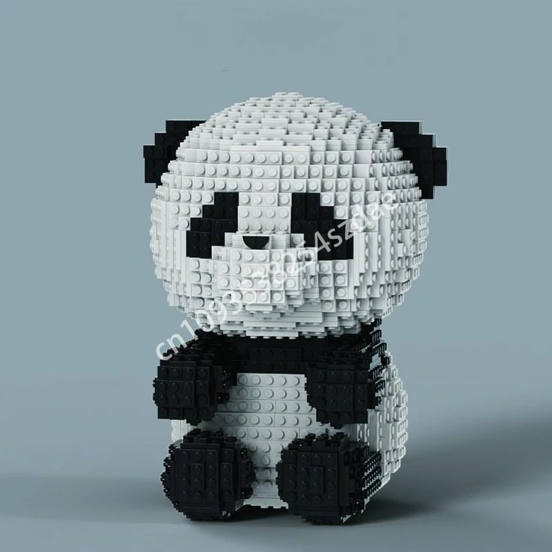

1563pcs MOC panda Sculptures Building Blocks Kids Toy to Develop Patience and Concentration Creative Children Christmas toy Gift