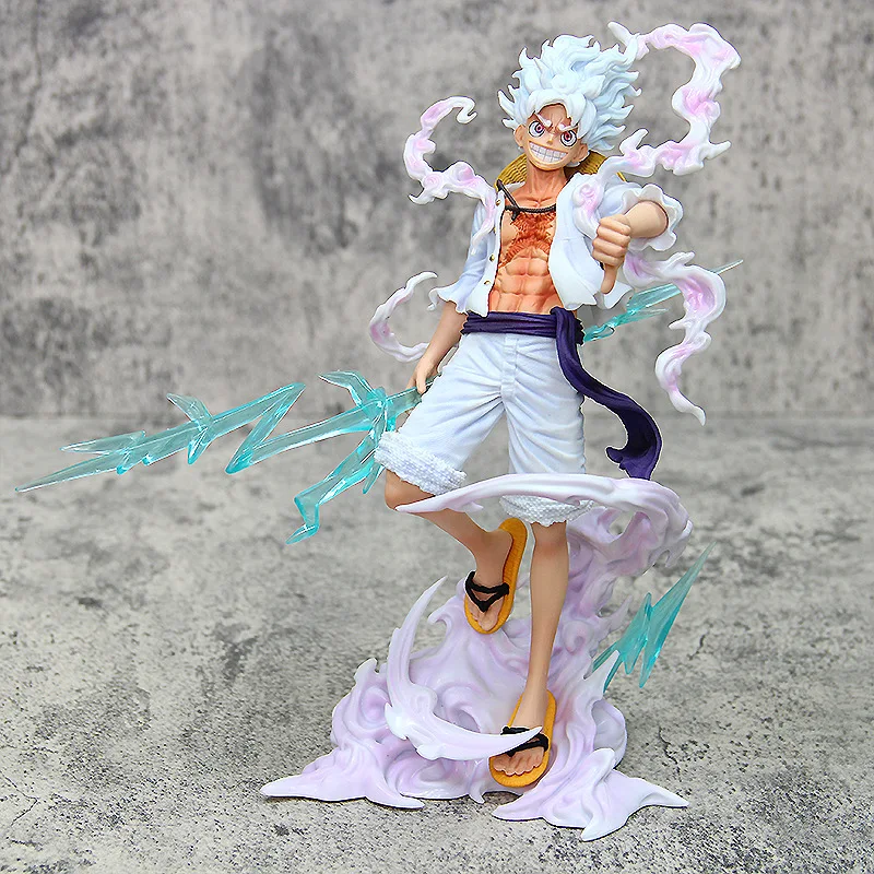 Anime One Piece cappello di paglia pirati equipaggio Nika Forma Rufy Modello di statua. PVC GK modello fatto a mano Giocattoli Decorazione da collezione Desktop