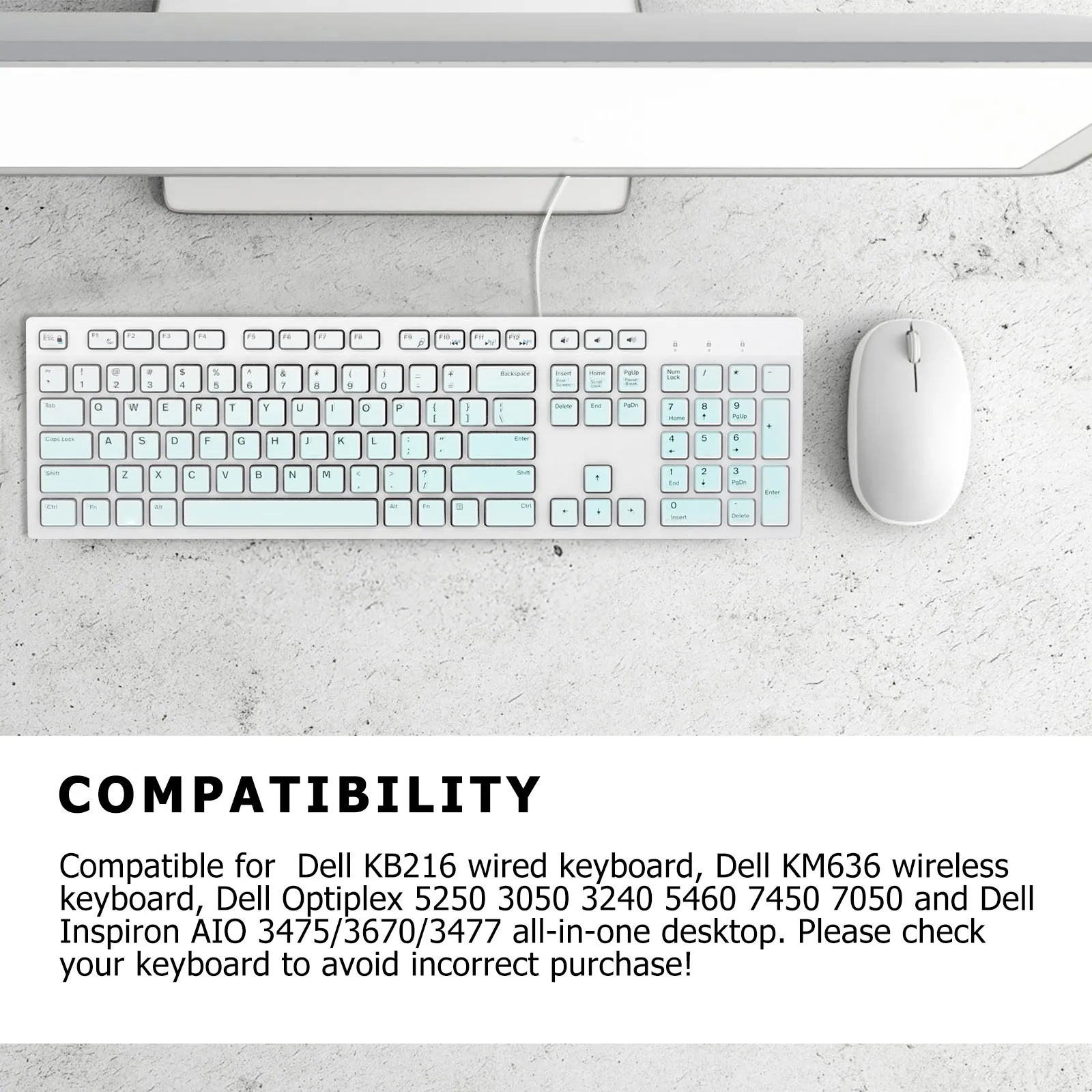 1Pcs Keyboard Protective Film Silicone Cover for Kb216 Km636 Wired Wireless Keyboard Ultra Thin Dustproof Spill Resistant