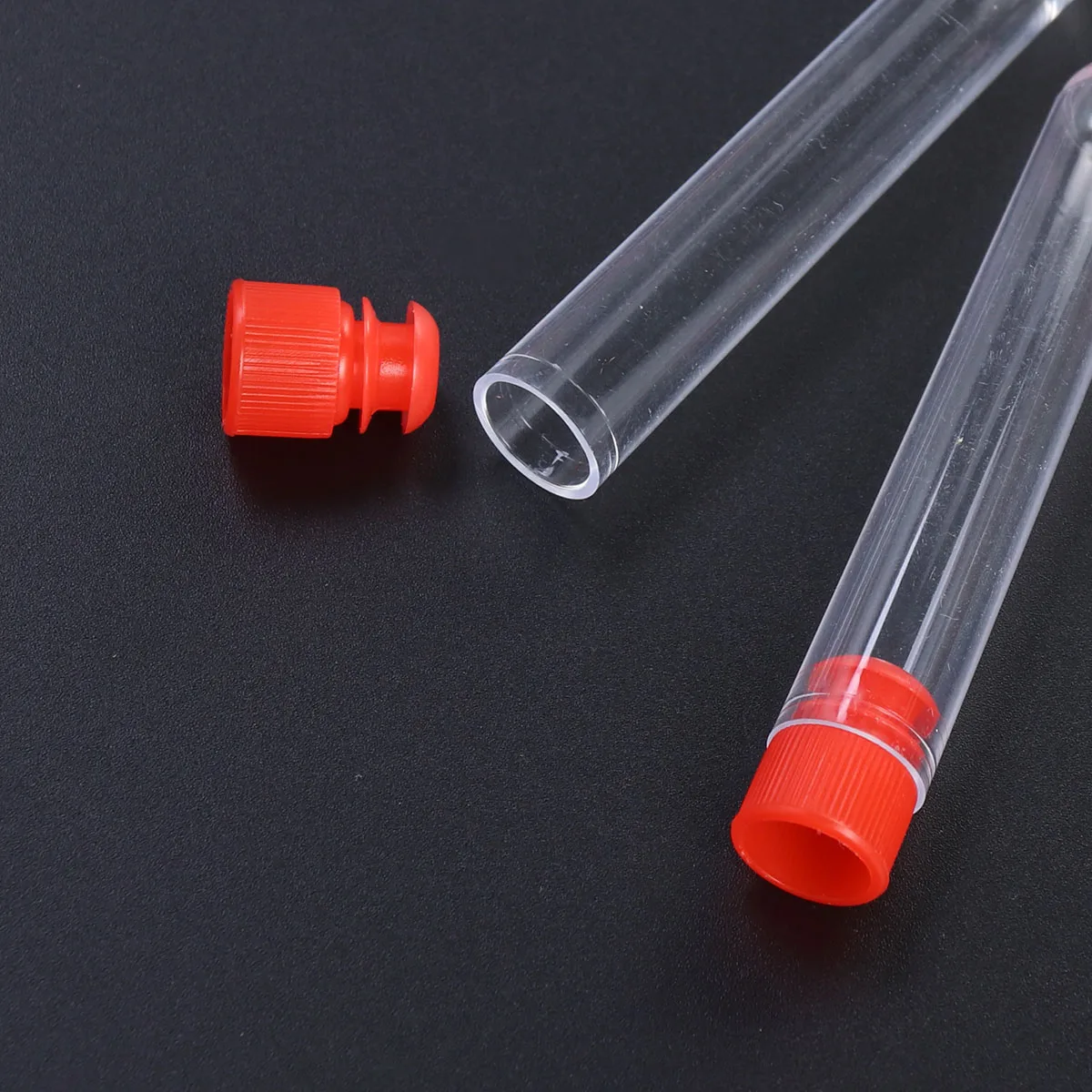 

50 Pcs Plastic Test Tube Containers Tubes with Lids Disposable Lotion Bottle