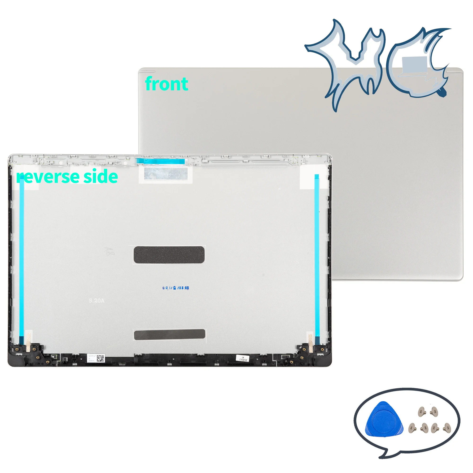 Imagem -04 - Tampa Traseira Lcd para Acer Aspire A51554 A515-53 A515-55 A515-55g S50-51 N18q13 Prata Cinza Escuro Vermelho
