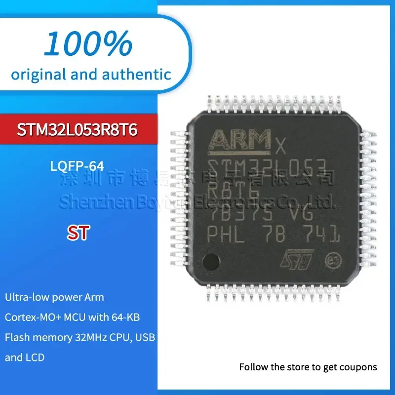 

Original genuine STM32L053R8T6 LQFP64