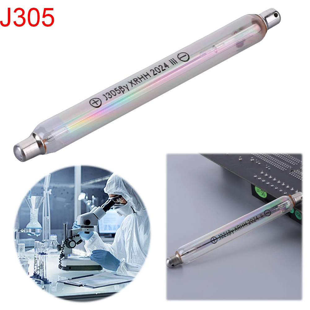 J305 Geiger Muller Tube Counter Glass Tube Hard Beta GM Detectors Geiger Tube The Tube for Nuclear Radiation Detector