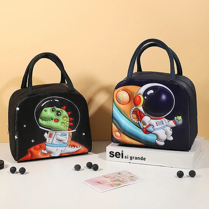 3d Cartoon Lunch Tas Geïsoleerd Thermisch Voedsel Draagbare Lunchbox Functionele Voedsel Picknick Lunch Tassen Voor Vrouwen Kinderen