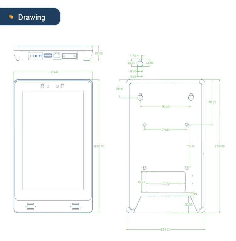 Rockchip 8 Inci Android Linux Debian 10 Mikrofon Speaker Dapat Dipasang Di Dinding Rumah Pintar Tablet RAM 2GB Android