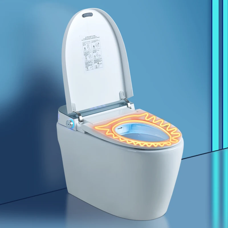 High-tech Modern bathroom sanitary ware designs Foot sensation flushing Intelligent ceramic one piece smart toilet