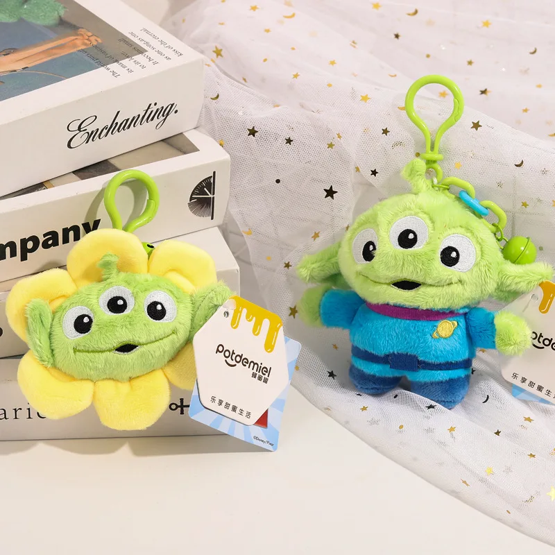 Disney Toy Story Alien juguete de peluche lindo kawaii colgante bolso escolar mochila colgante llavero juguete de peluche cumpleaños regalo de Navidad