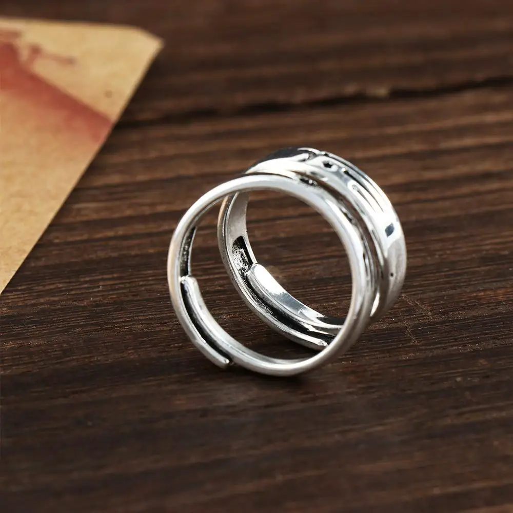 Men Women Sun Moon Korean Finger Rings Couple Ring Fashion Jewelry Open Ring