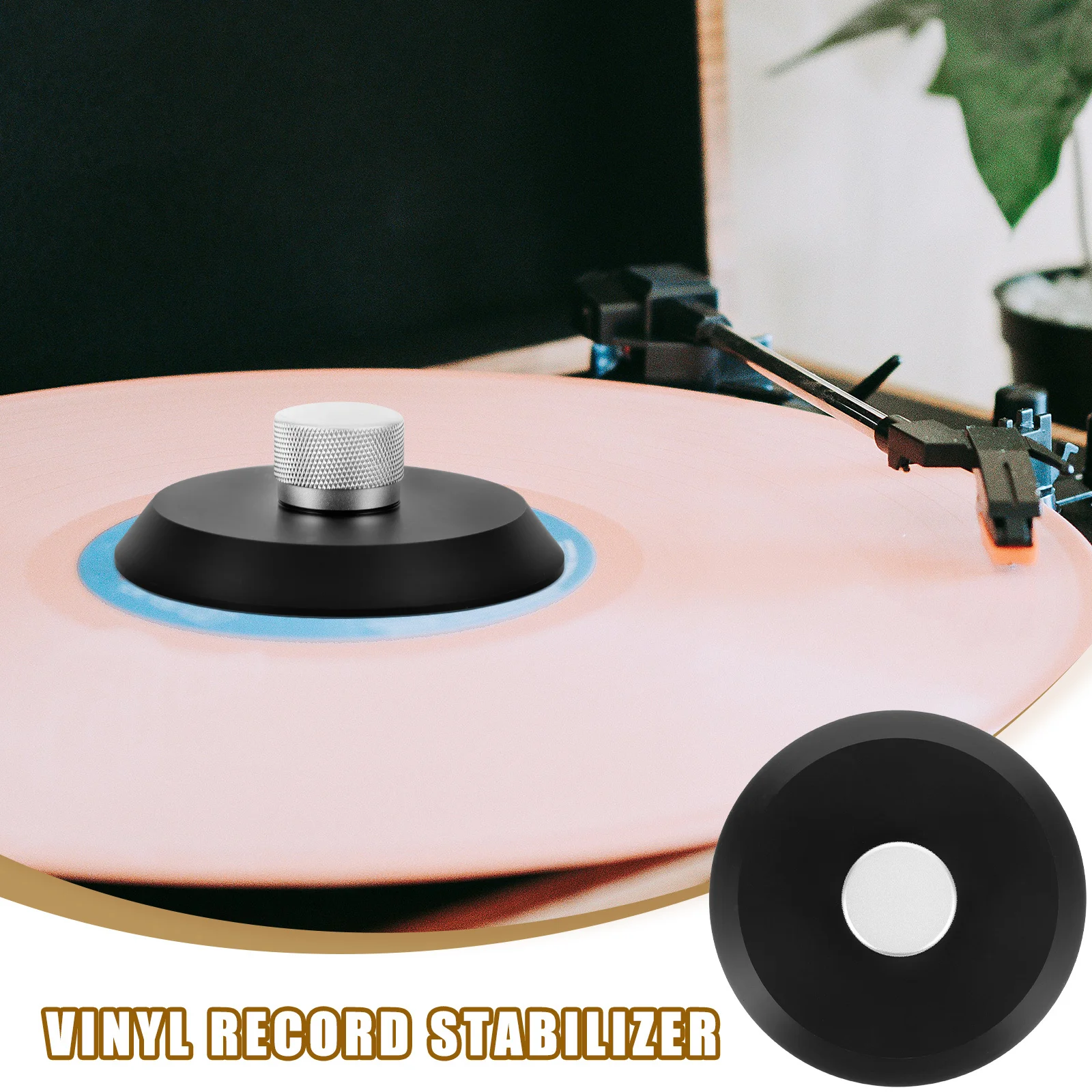 

Vinyl Record Stabilizer Turntable Weight Silver Disc Clamp Low Profile Accessories Vinyl Record Accessories Turntable Stabilizer