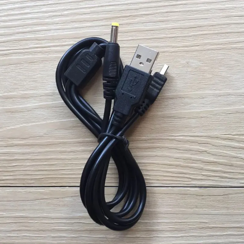 1pc Newest 2 in 1 USB Data Cable Charger Charging Cable Cord For PSP 2000 3000 Gaming Accessories