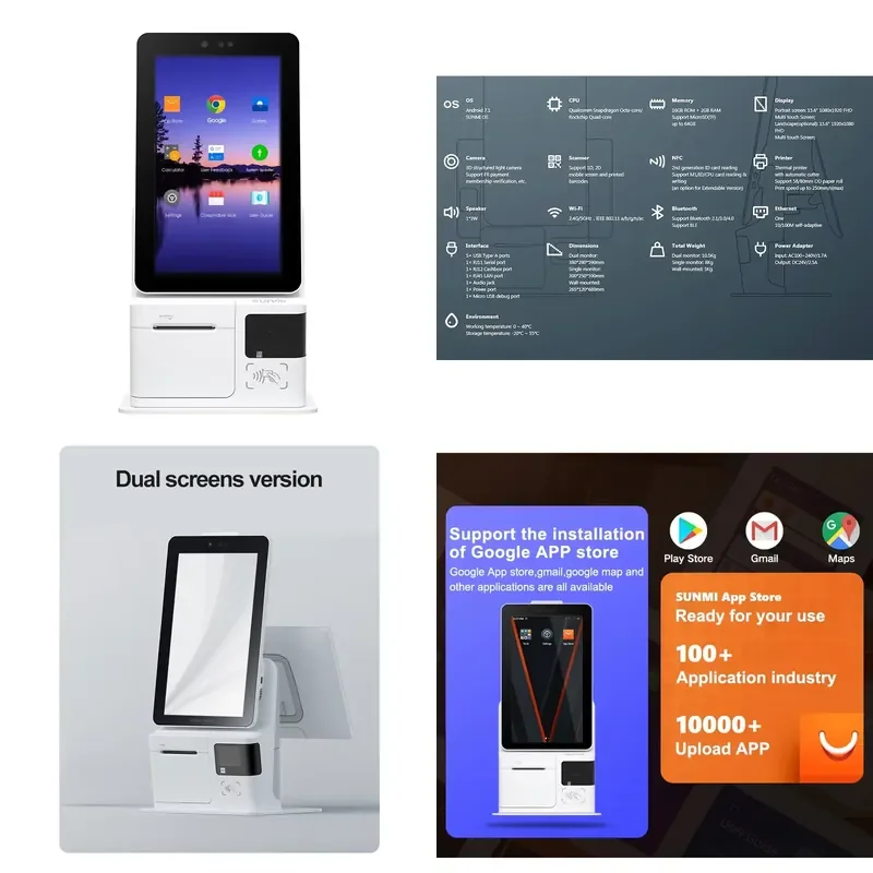 for Kiosk Sales Supplier All in One Smart Pos Cash Register Retail Self service Kiosks