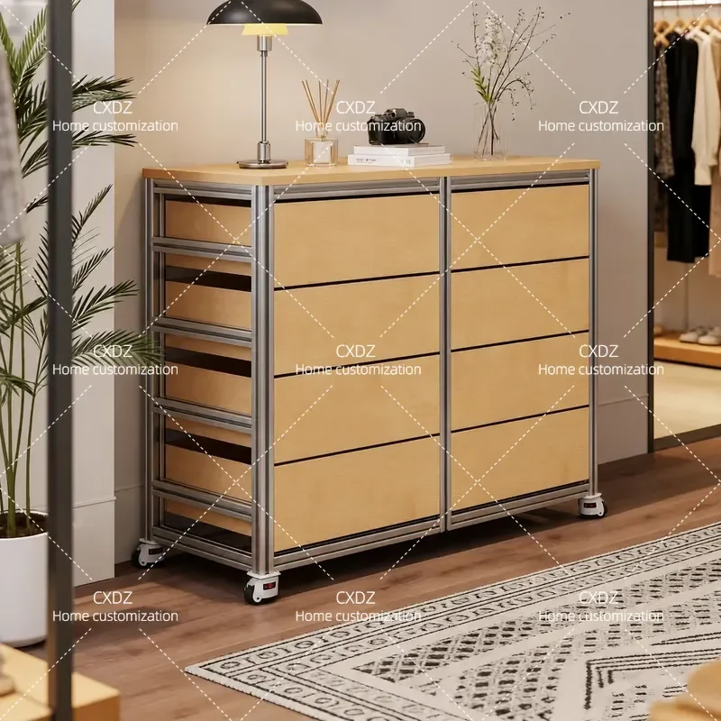 Aluminum Profile Marine Panel Display Cabinet Locker for Living Room Store Jewelry Cosmetics Storage
