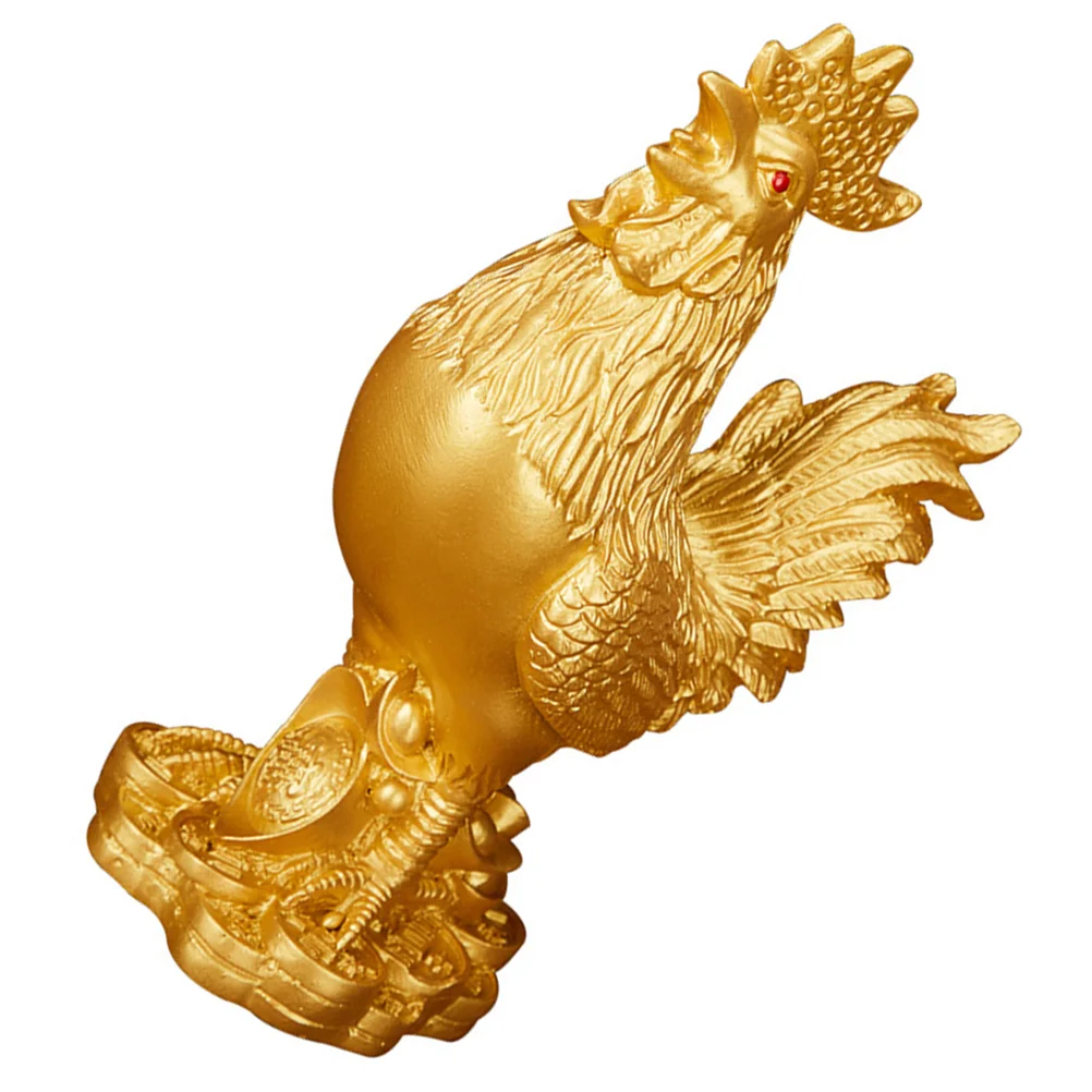 

Resin Rooster Decorative Adornment Desktop Ornament Home Office Tabletop Rooster Decor Souvenir Resin Craft Desktop Ornament