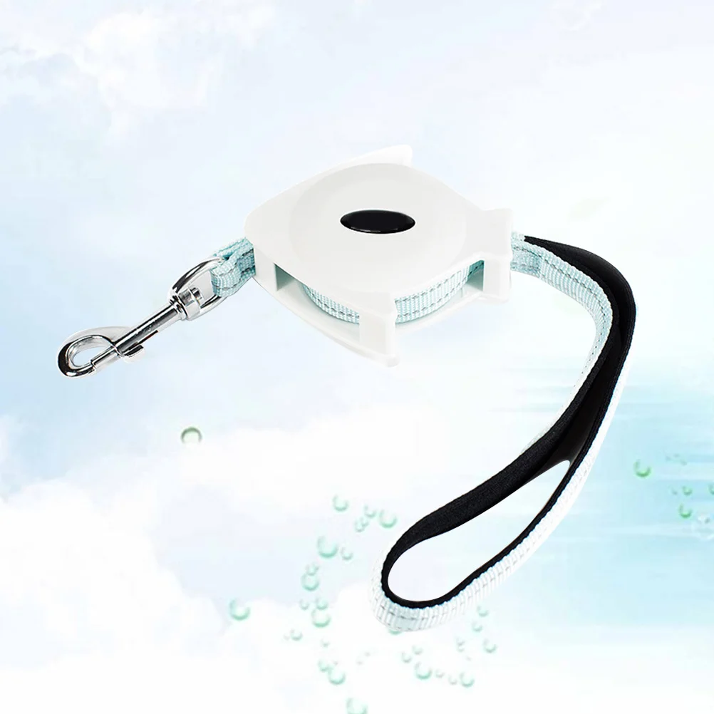 

Retractable Dog Leash Reflective Strips Safety Lock Control Puppy Walking Leads Pet Tractor Flat Telescopic Rope Size M White