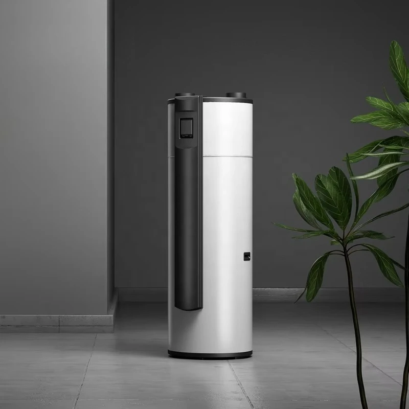 Sunrain 200L/250L/300L Ventilación superior R290 Bomba de calor todo en uno Calentador de agua Estándar europeo OEM/ODM para calefacción del hogar