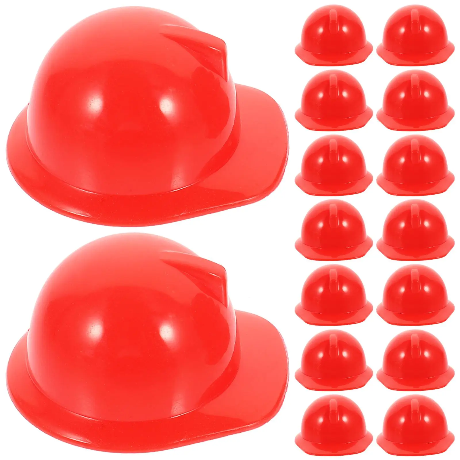 Hat Hard Plastic Mini Construction Kids Worker Miniature Pet Hats Firefighter Bird Bottle Toy Party Builder Accessories Caps