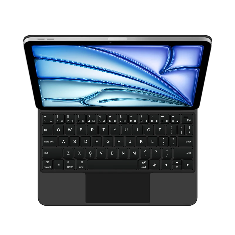 Imagem -02 - Magic Keyboard Capa Magnética com Suporte Teclado Retroiluminado Magic Teclado Capa para Novo Ipad Air 11 6ª Geração m2 Trackpad 2023