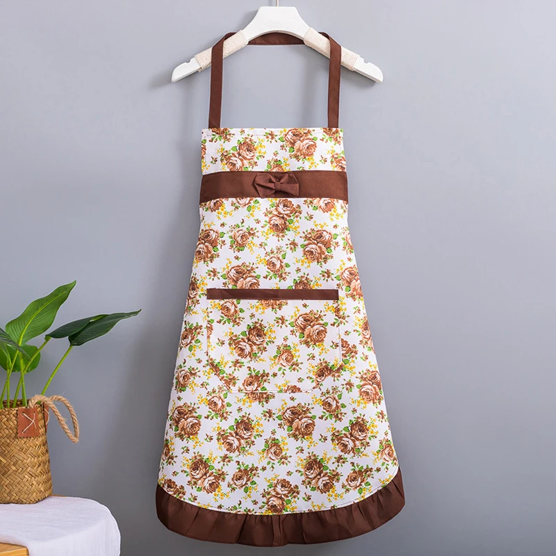 Good-looking Mama’s Kitchen Cooking Cleaning Gardening Oilproof Apron With Pockets And Adjustable Waist Belt Waterproof Bib