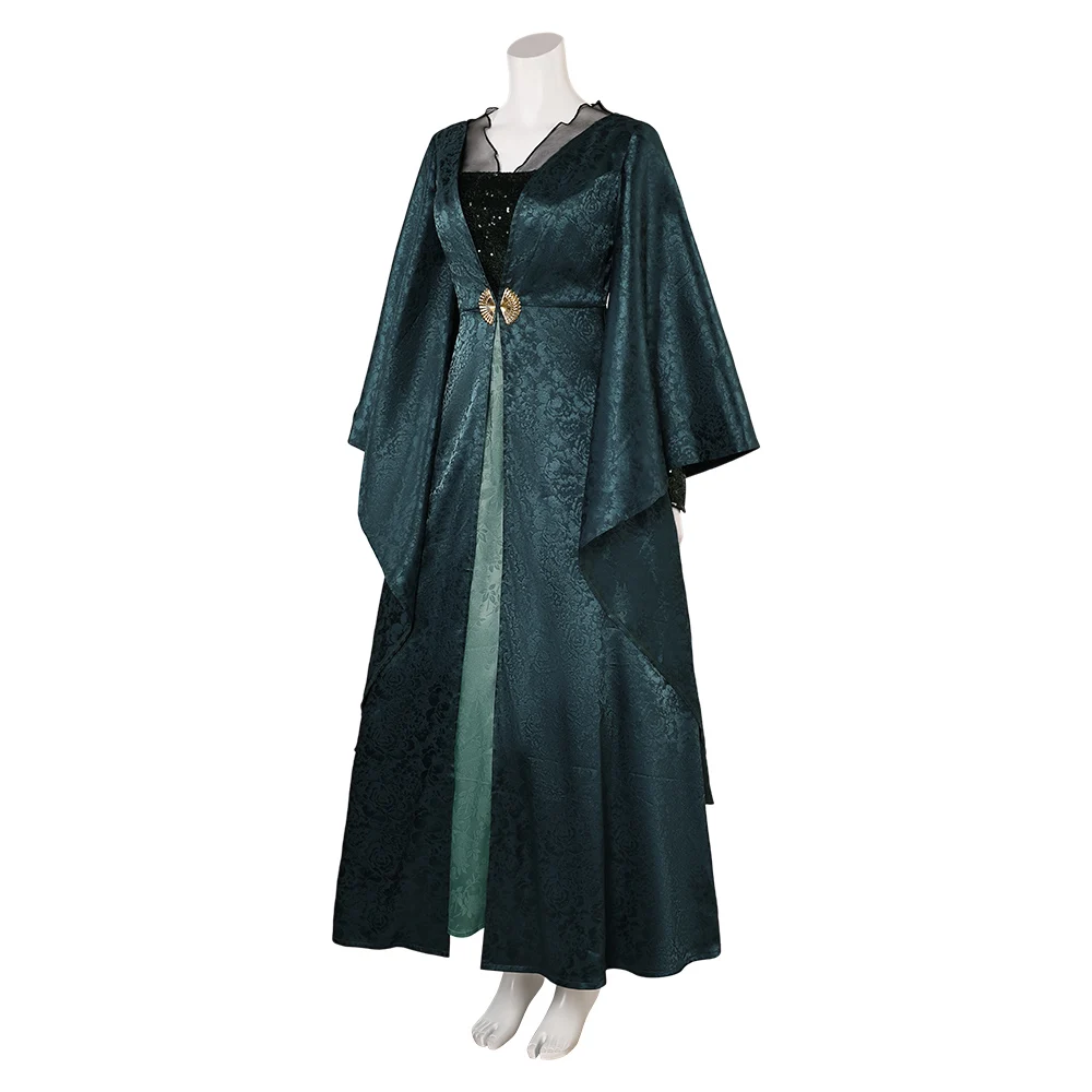 Dragon Helaena Cosplay Robe Dress Costume The Dragon Season 2 Cosplay Cloak Disguise For Women Adult Halloween Carnival Suit