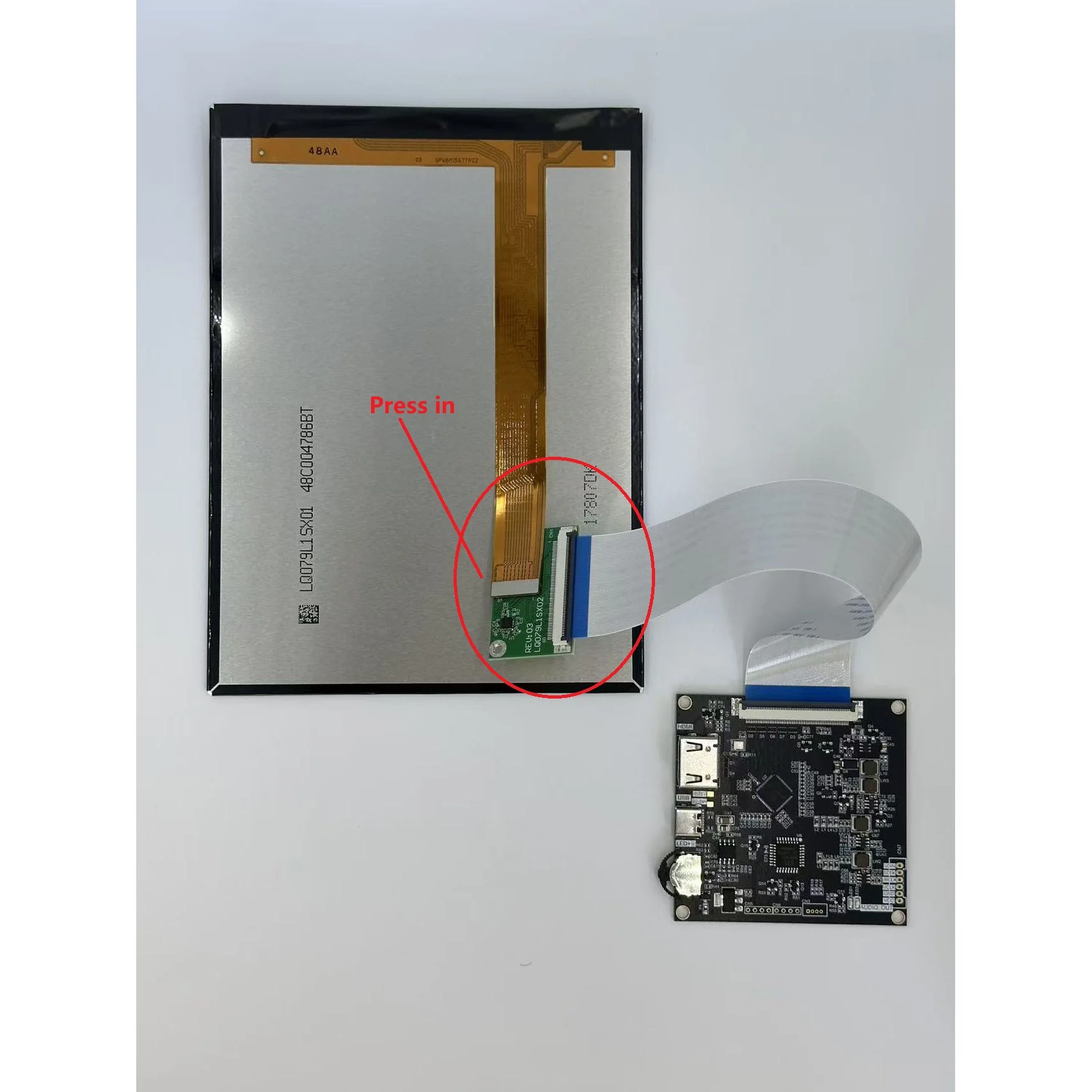 

2K IPS Screen Module 2048x1536 Panel 7.9" 1536x2048 7.9" LED+Type-C HDMI-compatible to MIPI Controller Board for PS 360Box