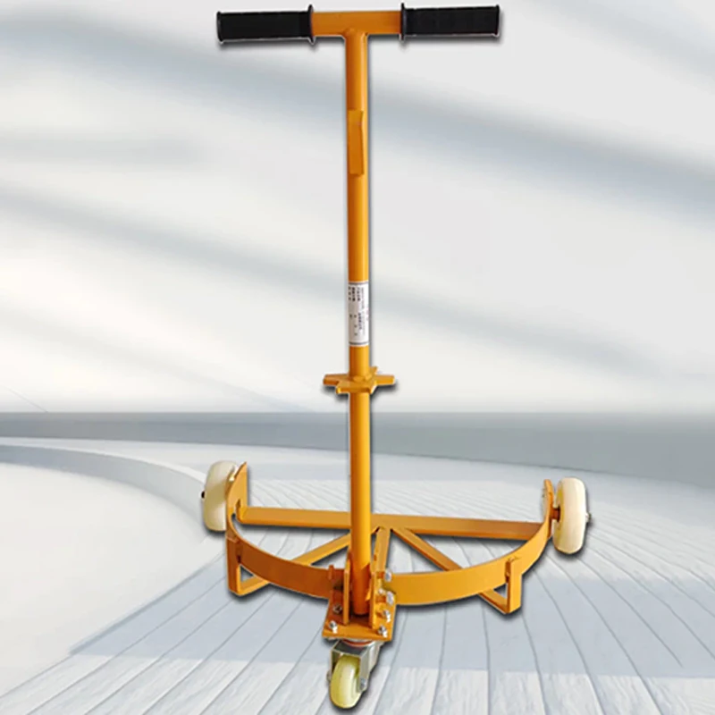 DC500 Drum Cart 400KG Load Capacity Heavy-Duty Detachable Hydraulic-Assisted Cart for Drum Handling and Transport