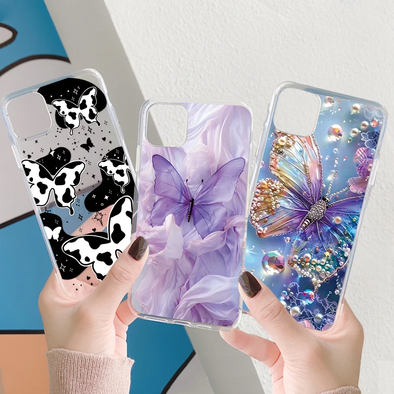 حافظة لهاتف هواوي Y6S 8A Y7 Y9 P30 P20 Pro P30 P20 Lite Nova 6 SE P Smart 2019 Honor 9X 9C غطاء شفاف فاخر