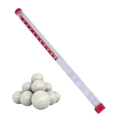 Raccoglitore di palline da Golf Shag Tube - Plastic con rilascio della palla retriever Collector Grabber Picker Pick Up Sucker Tool forniture da Golf