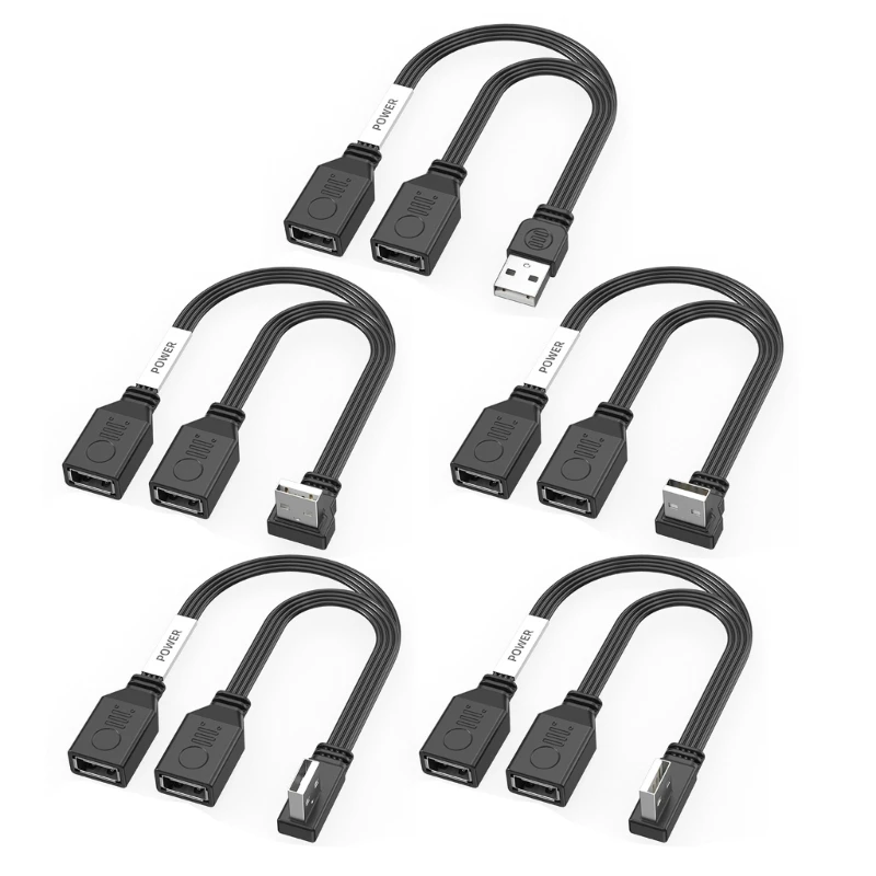 

USB 2.0 Male to Double Female Splitter Cable Extension Hub 65W Fast Speed for PC Laptop Widely Used