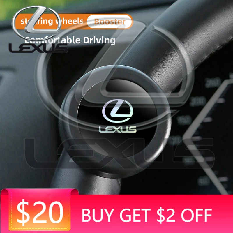 

Emblems 360 Car Steering Wheel Booster Degree Rotation Steering Wheel Knob Ball For Lexus FSPORT LBX NX RX 350h 450h ES UX 300e