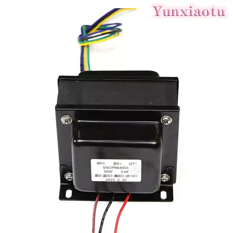 3.6K 50W Push-Pull Output Transformer, Copper Core Silicon Steel Sheet Audio Transformer for Tube Amplifier