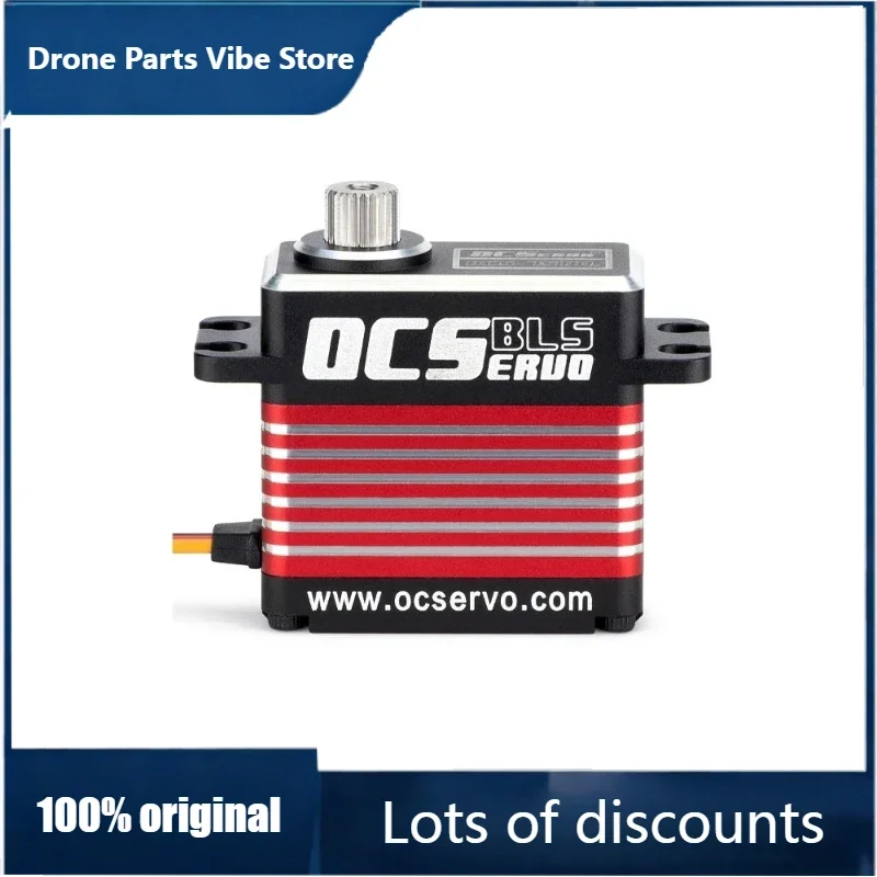 

FyOriginal OCS-751BL 8.4V 75kg.cm 88g 0.11S/60° BLS Motor High Voltage High Torque Servo Steel Gear All CNC Case Waterproof
