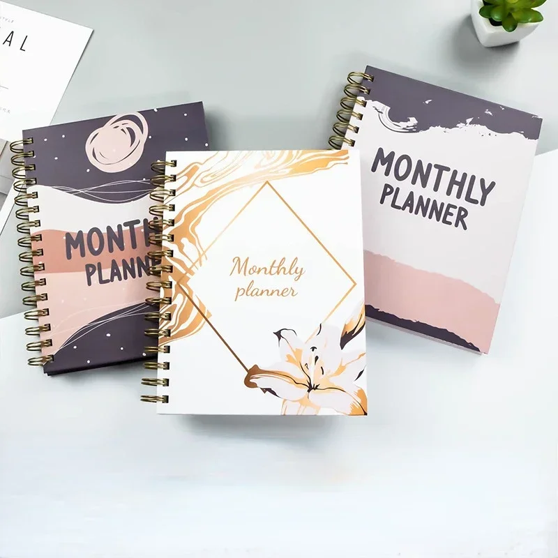 Agenda de licence de calendrier de 2 ans, carnet A5, illustration annuelle 03/Plan, journal intime, livre d'enregistrement de vie, cadeaux de palissade