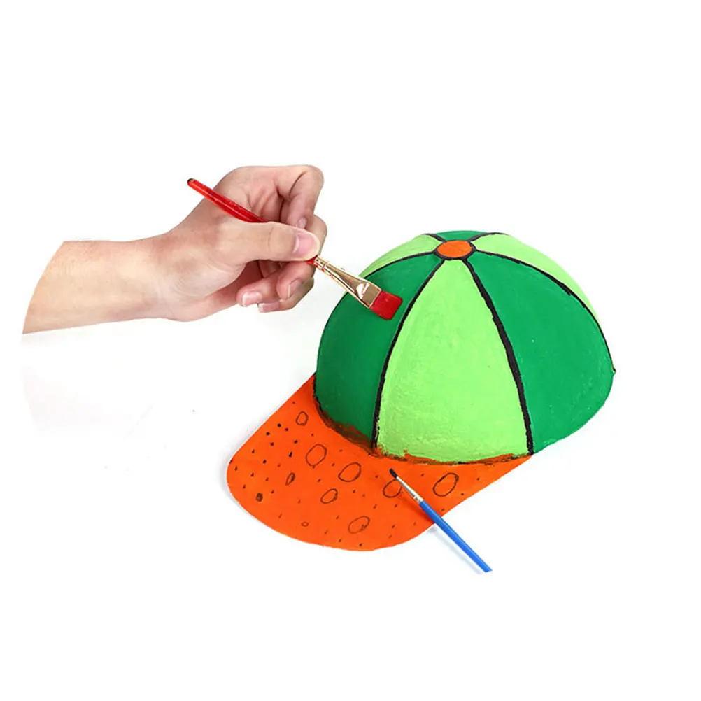 3pcs Baseball Cap Creative DIY Craft Blank Graffiti Running Hat Baseball Hat For Children Graffiti Printing Outdoor SunBlock Cap