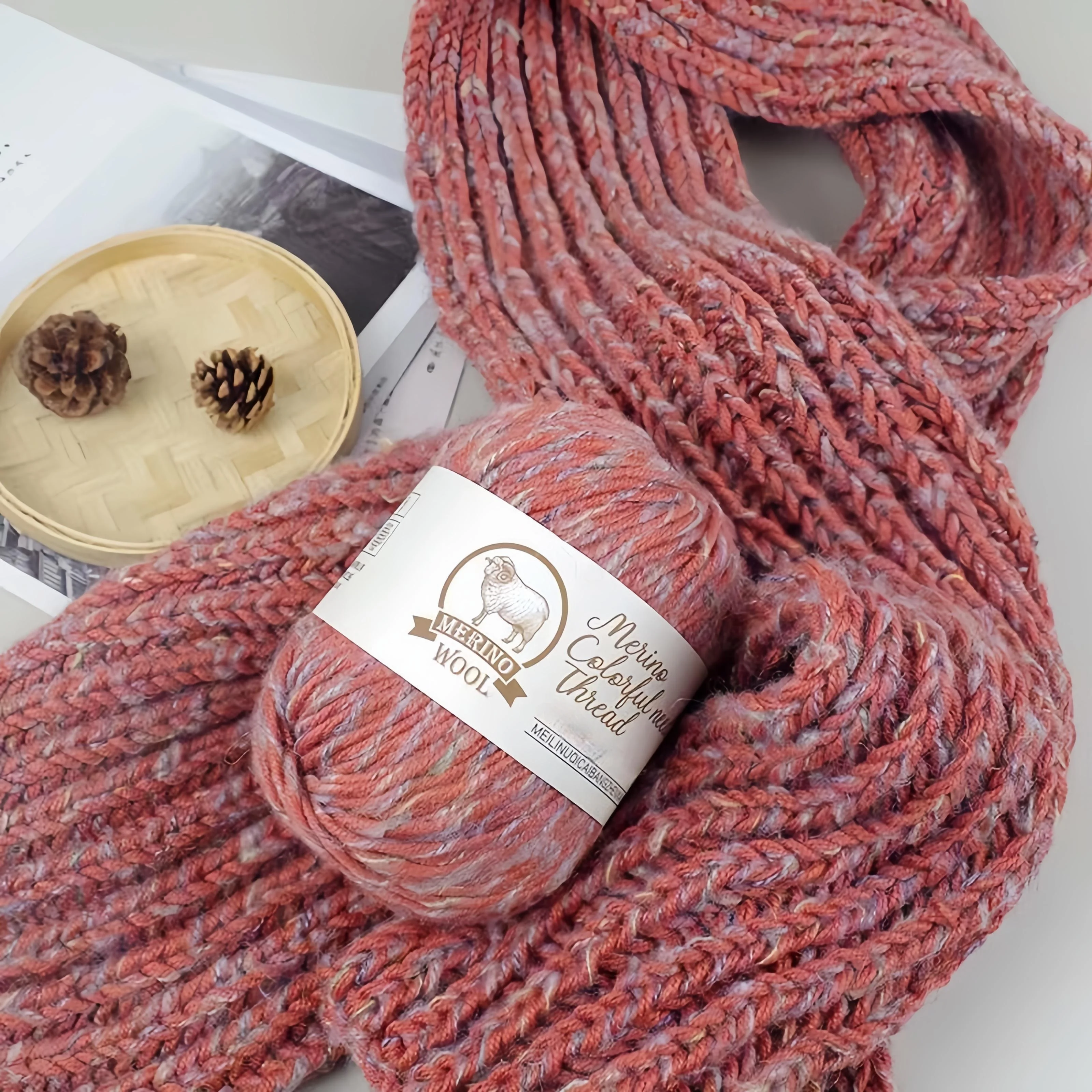 

290 г Красочная игла из мохера Пряжа из альпаки Доступна роскошная стильная бутиковая красочная шерстяная пряжа Ручная работа Материал «сделай сам» Вязаная большая пряжа для верхней одежды Свитер Пряжа Шляпа Толстая пряжа Шапка 1 шт. = 3=290 г