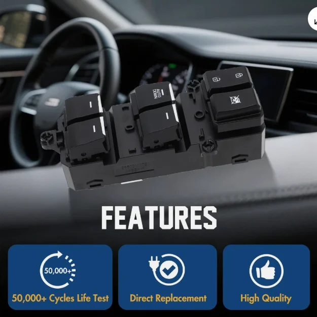 

F93571-D3050 Left Driver Master Power Window Switch For Hyundai Tucson 2016-2021 93570-D3050 High Quality Easy Install