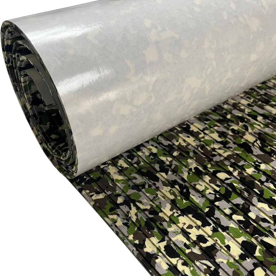 

2400x450x5mm EVA Foam Boat Flooring Pad Camo Non-Slip Self Adhesive Deck Mat Decking Sheet for Yacht Kayak Motorboat Jon Carpet