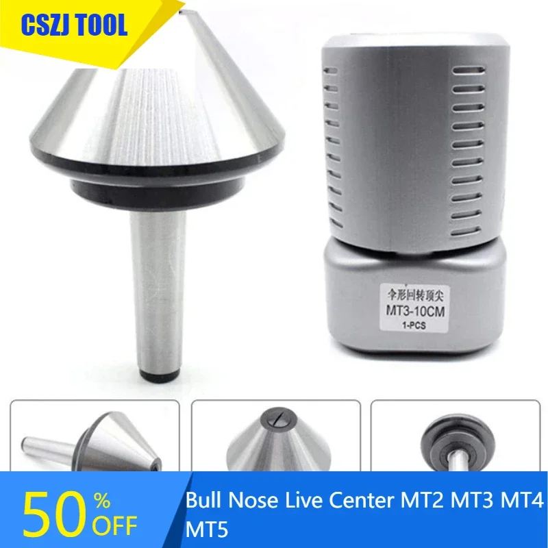 CSZJ Bull nose live center MT2 MT3 MT4 MT5 60 80 100 120 140 160 200 250 300 umbrella revolving center rotation top for lathe