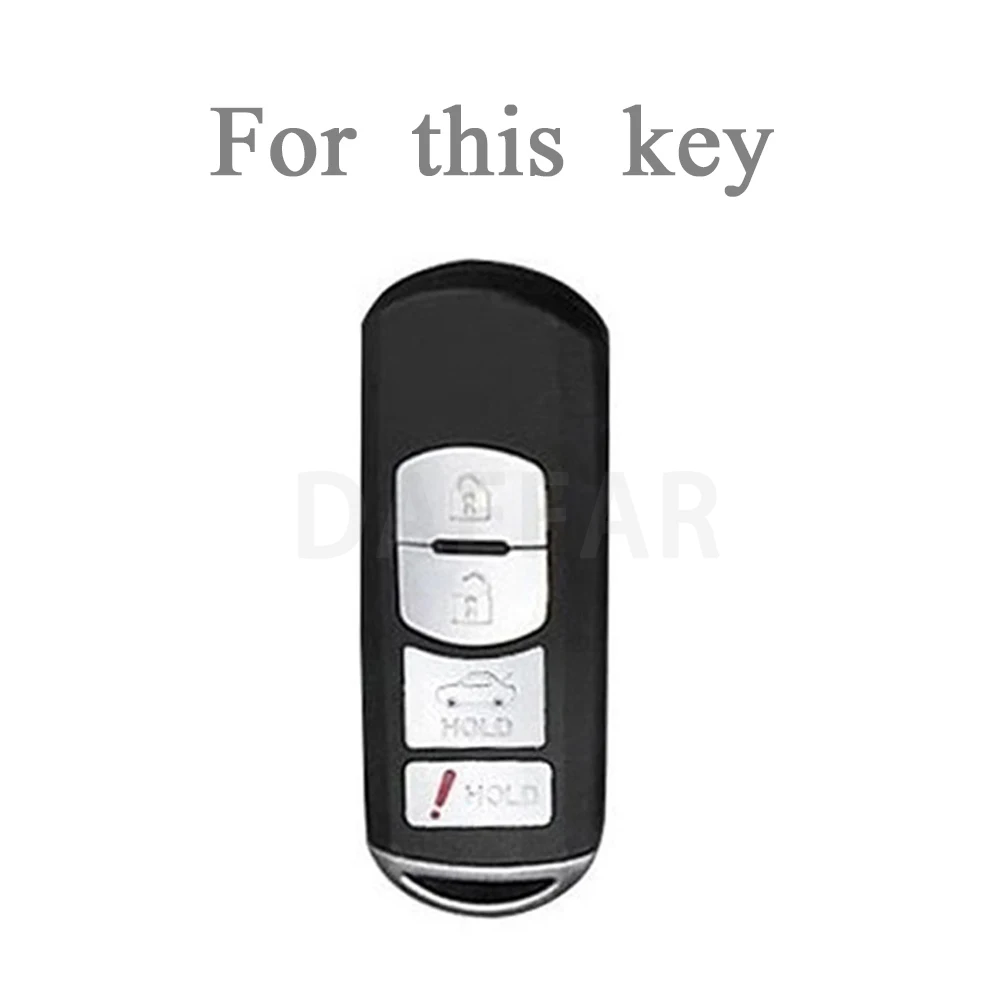 4 Buttons TPU Key Fob Cover Protector for Mazda 2 3 5 6 BL BM GJ Atenza/Axela/Demio CX-3 CX3 CX-5 CX5 CX7 CX-9 CX8 Car Key Case
