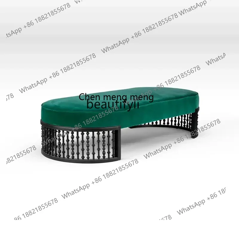 

ss1001 Легкий французский прикроватный табурет из цельного дерева, роскошный простой современный диван для спальни, обеденный табурет, дверь, гардеробная, сменная обувь s