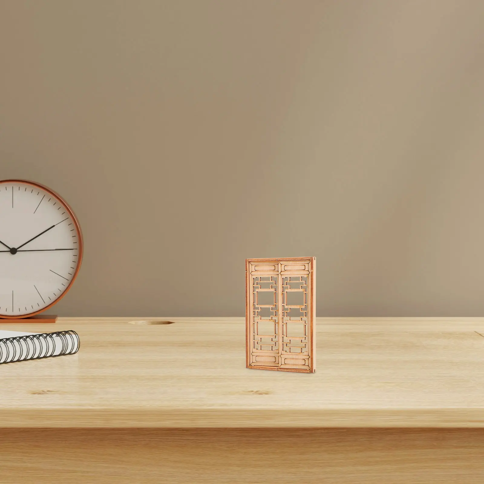 

Набор из 4 миниатюрных китайских деревянных оконных украшений для кукольного домика, песочницы, аксессуаров для микроландшафта