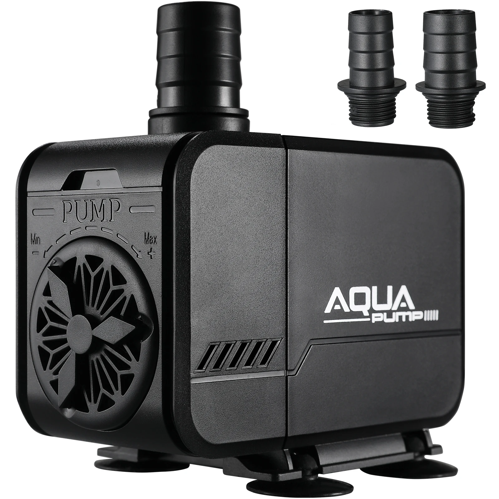 Fountain Pump 15W 1500L/H and 40W 3000L/H Submersible Water Pump, Outdoor Fountain Water Pump with 2.3m Power Cord, 3 Nozzles