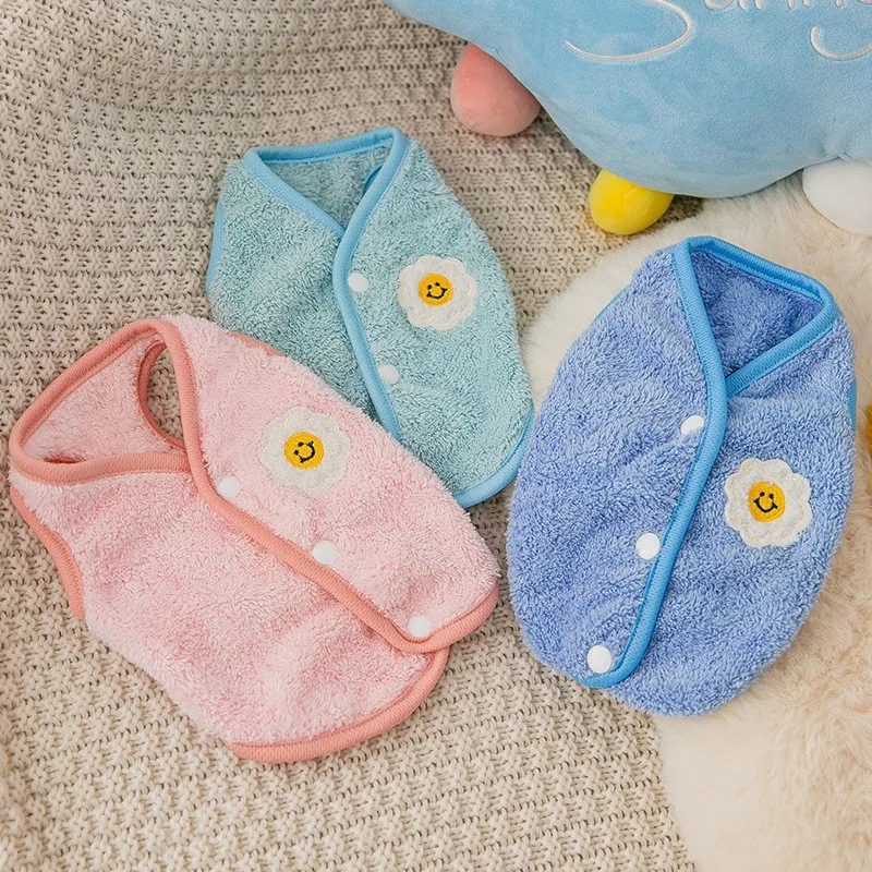 Soft Fleece Pet Dogs Clothes for Small Medium Dogs Winter Warm Puppy Cat Vest Chihuahua Jacket Teddy Yorkie Shih Tzu Waistcoat