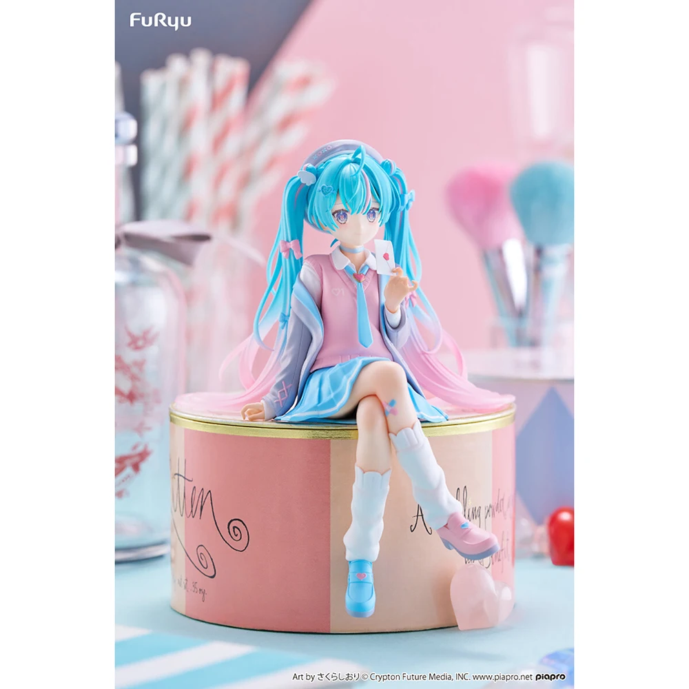 Original New FuRyu Noodle Stopper Figure Vocaloid Hatsune Miku (Love Blazer Ver.) Nice Collectible Action Model Ornament Toys