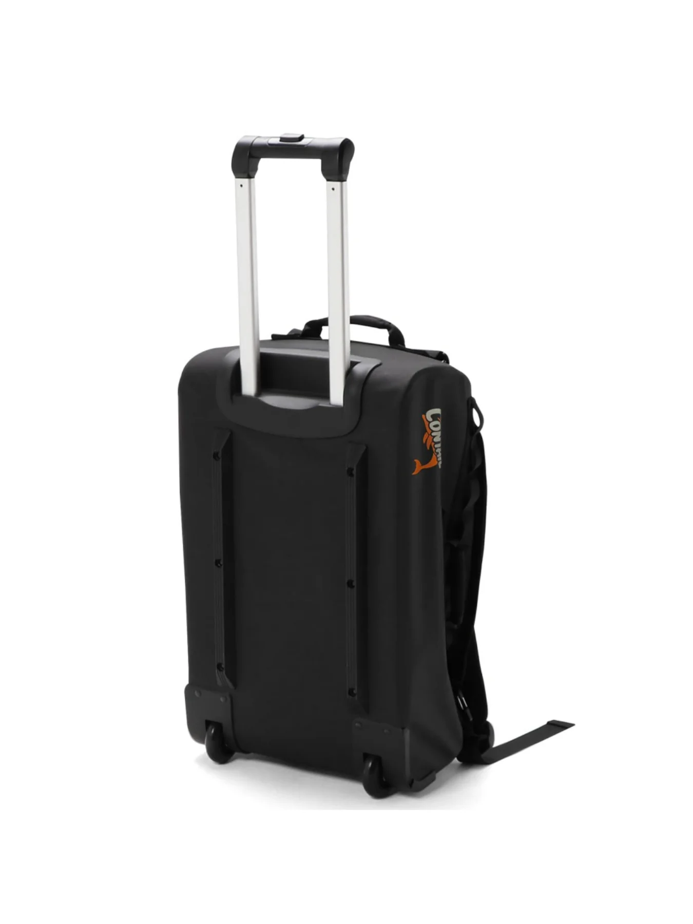 حقيبة غوص بعجلات سعة 95 لتر مع مقبض جر متوازي تلسكوبي وحزام كتف حقيبة ظهر قابل للفصل، مناسبة لمعدات غوص السكوبا، أسود، حقيبة عطلة نهاية الأسبوع #2