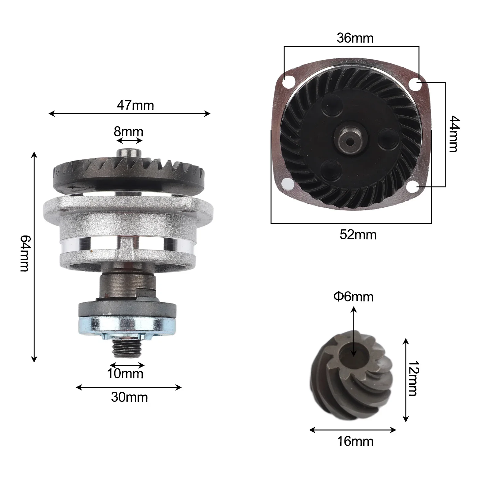 9913 Gear Angle Grinder Gear Metal Material Package Content Included Slight Color Variation Black Color Brand New Unused