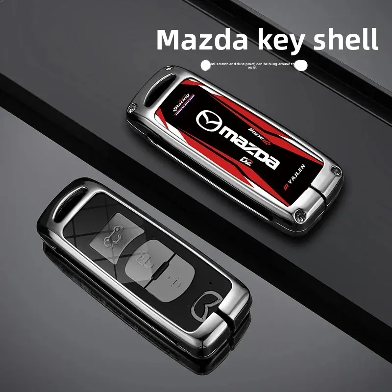 Fashion Racing Style Design Car Key Case Cover Key For Mazda 2 3 6 Atenza Axela Demio CX-5 CX5 CX-3 CX7 CX-9 2015 2016 2017 2018 view 4