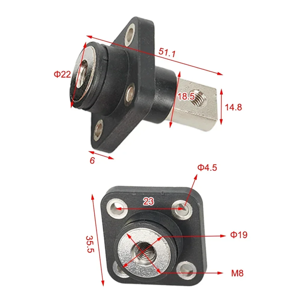 2pcs 200/150/120A All-Coppers Connectors Terminal Post Lithium Battery Energy Storages Terminal Battery Connectors Adaptor